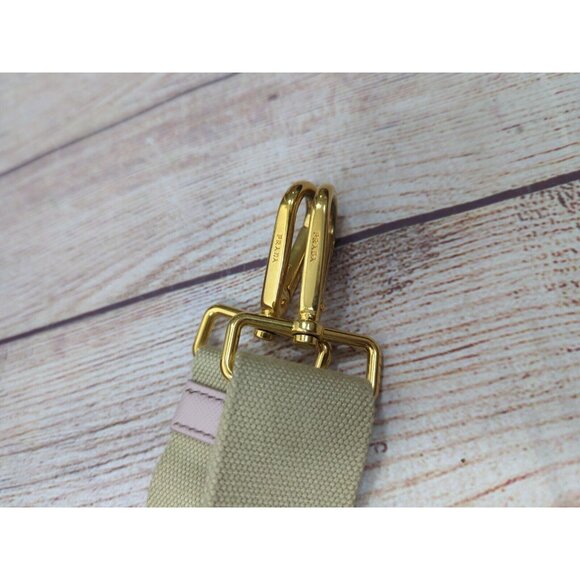 PRADA 1BG439 CANAPA 2Way Hand Bag ALABASTRO Light Pink WITH STRAP - Picture 15 of 15